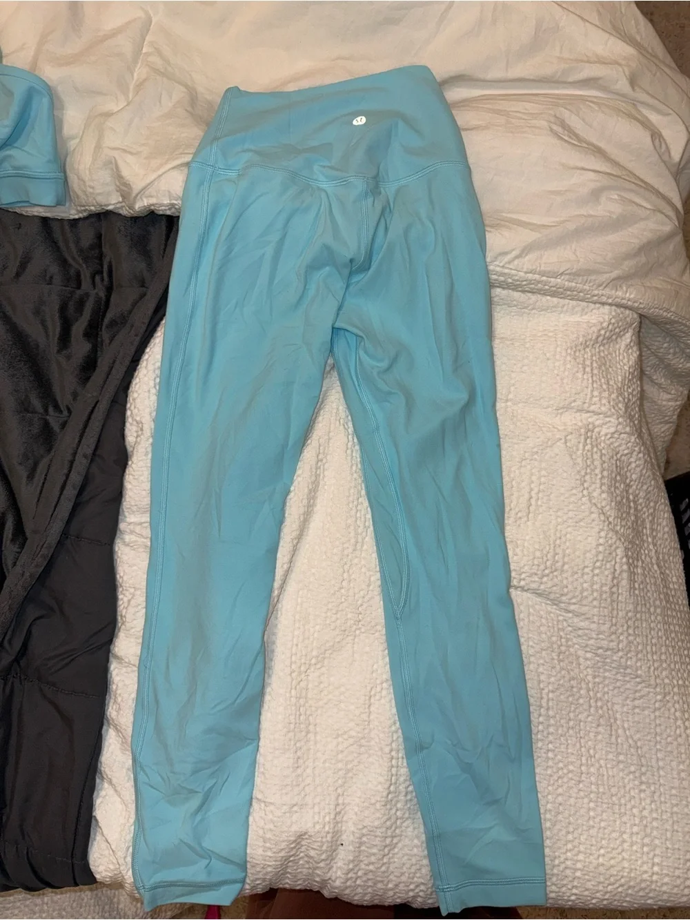 Bright Blue lululemon double lined align leggings 25in inseam